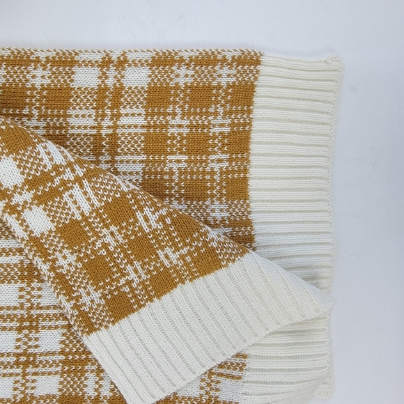 Timberland Plaid Scarf Color: Wheat Plaid NWT - Picture 6 of 15